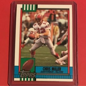 Chris Miller #472 1990 Topps Football Trading Card